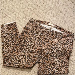 Gap leopard True Skinny jeans size 34R